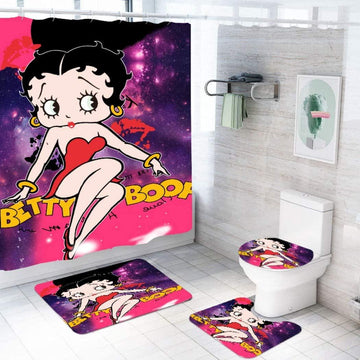 betty boop bathroom set pink red with for girl