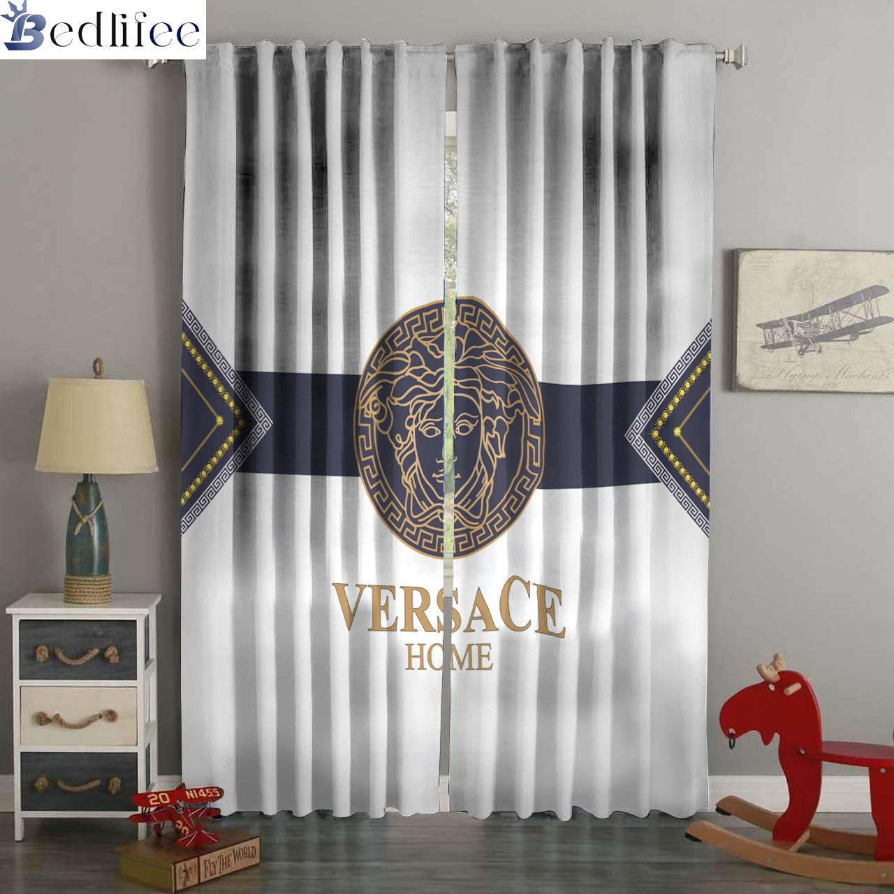 versace window curtains