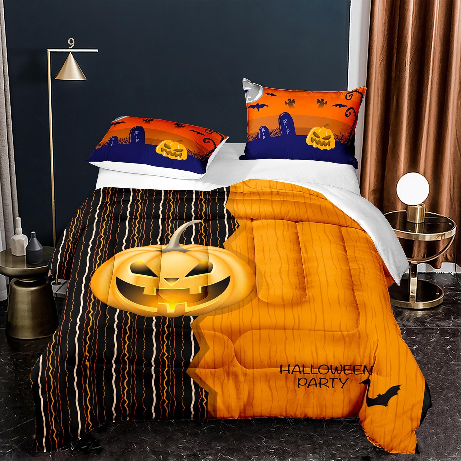 halloween bedding