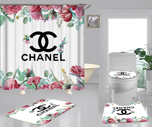 chanel shower curtain