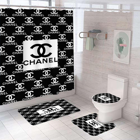 chanel shower curtain