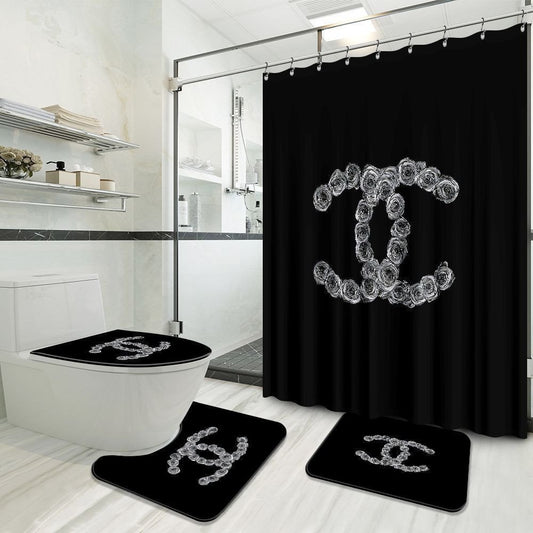 chanel shower curtain