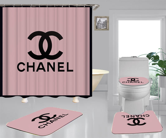 chanel shower curtain