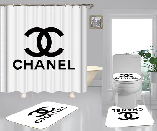 chanel shower curtain