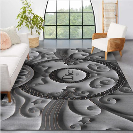 Dior Area Rug For gray Fashion Brand Rug Living Room Rug Christmas Gift Us Decor