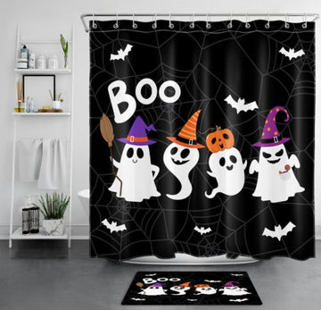 Halloween shower curtain