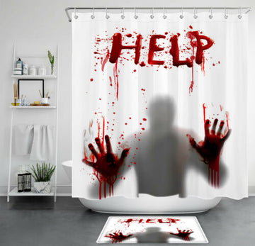 Halloween shower curtain