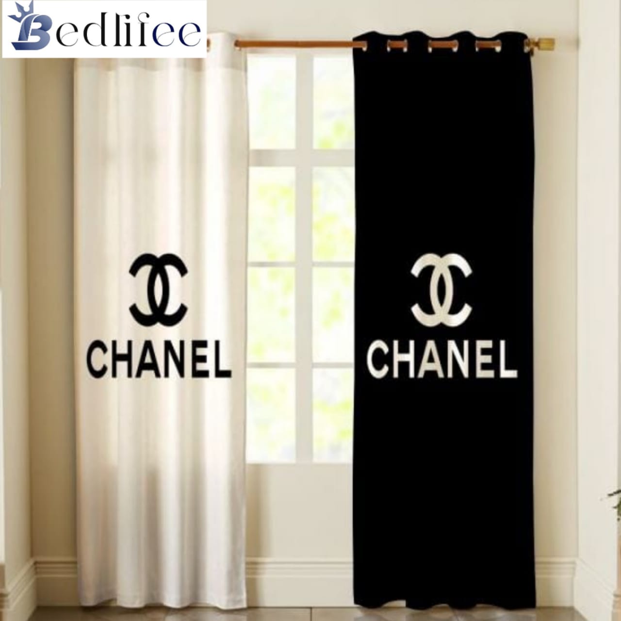 Chanel windows curtains