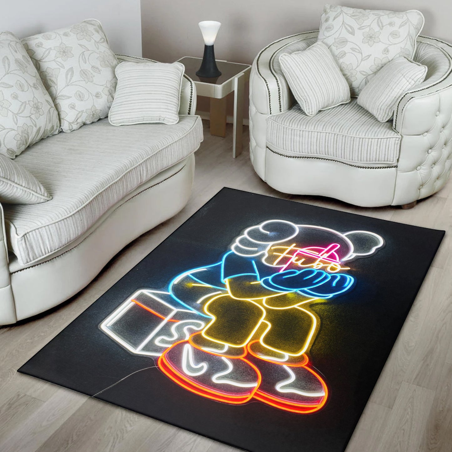 kaws area rug