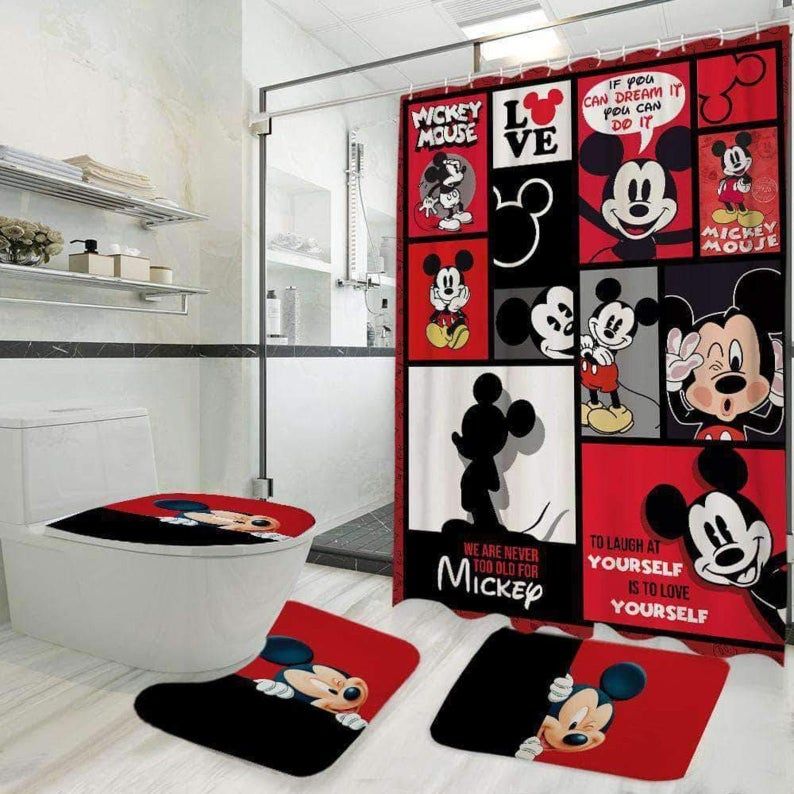 mickey mouse bathroom set