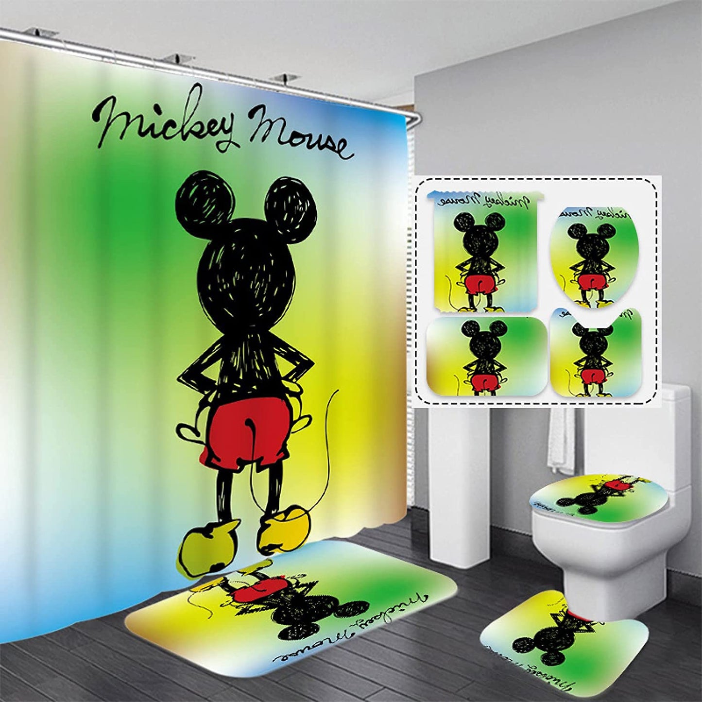 mickey mouse bathroom set