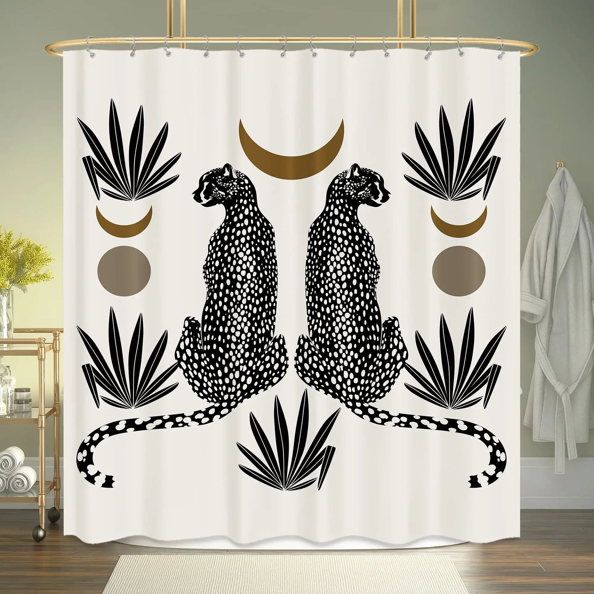 Cheetah shower curtain