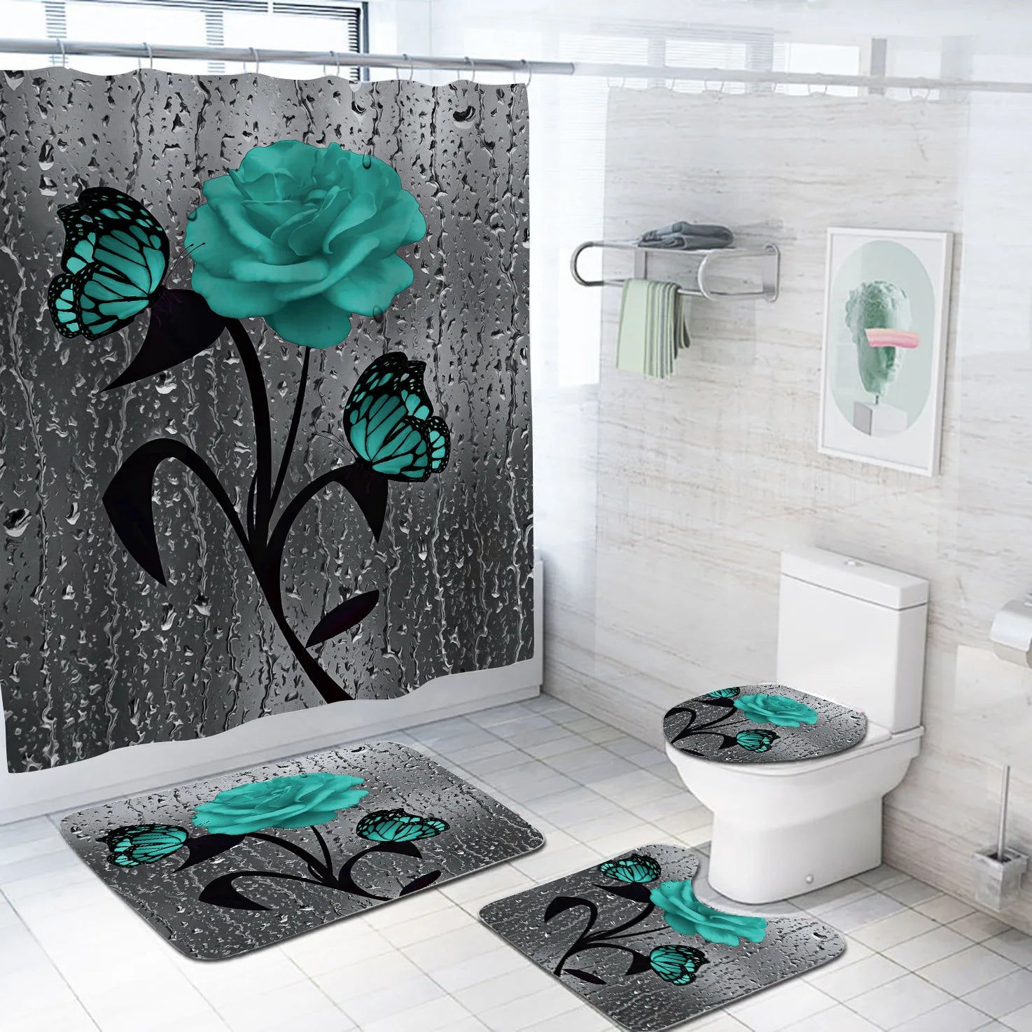 contemporary shower curtain