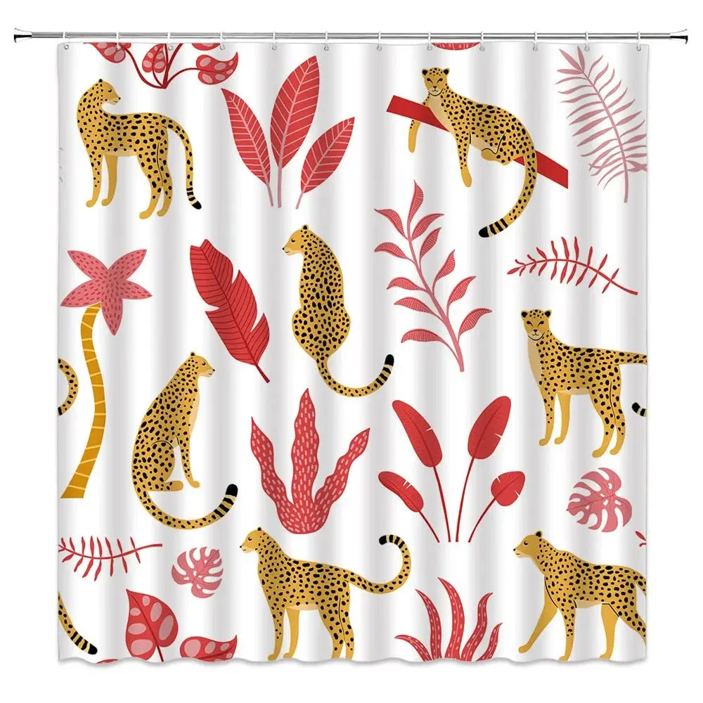 Cheetah shower curtain