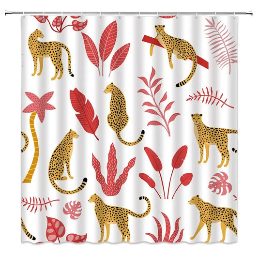 Cheetah shower curtain