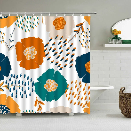 art deco shower curtain