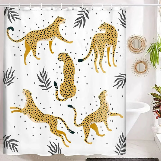 Cheetah shower curtain