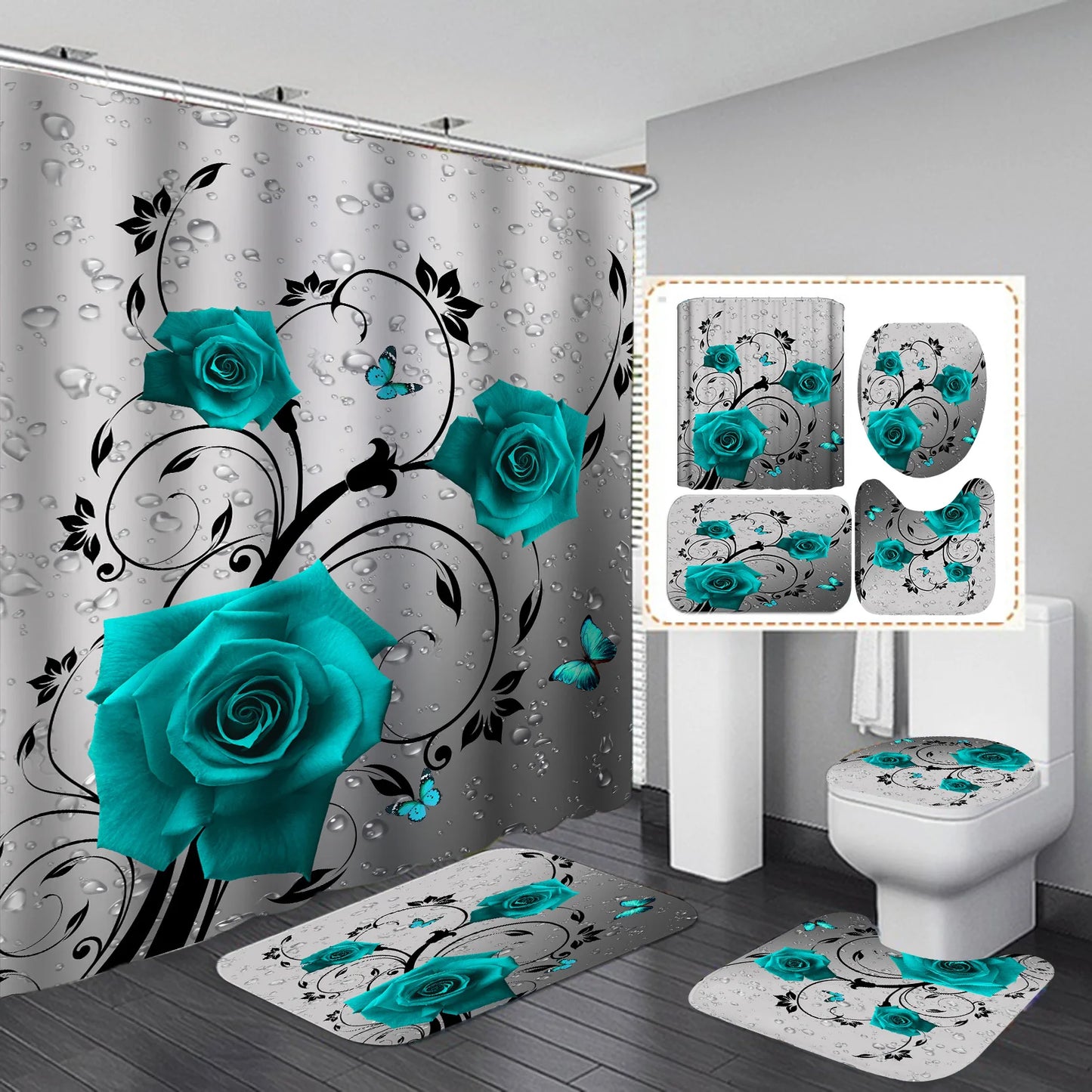 contemporary shower curtain