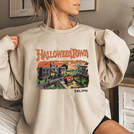 Retro HalloweenTown 1998 Crewneck Sweatshirt Halloween