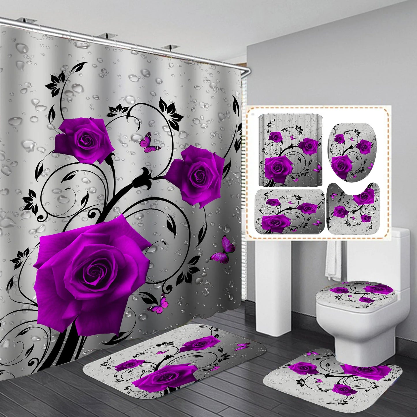 contemporary shower curtain