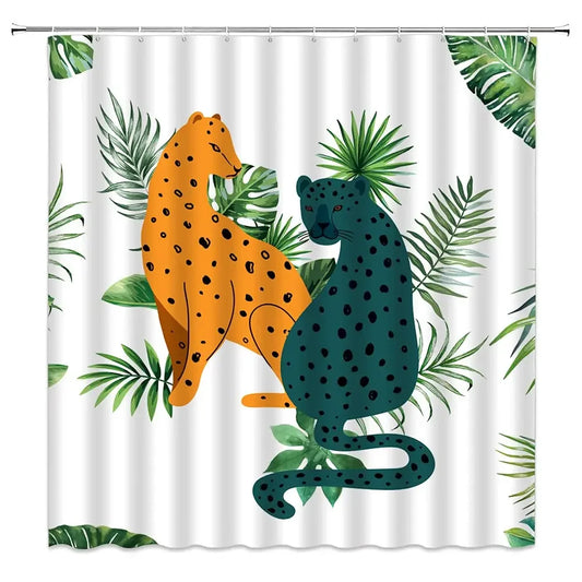 Cheetah shower curtain