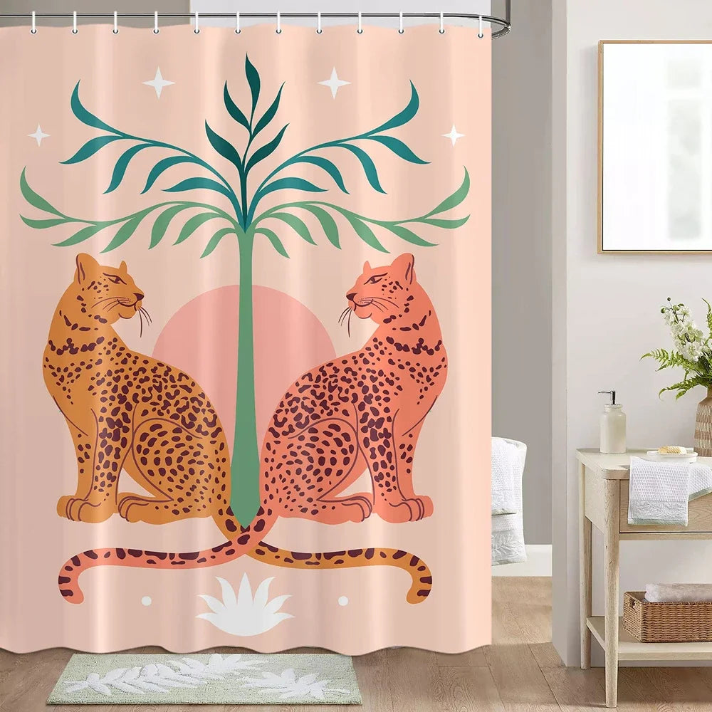 Cheetah shower curtain