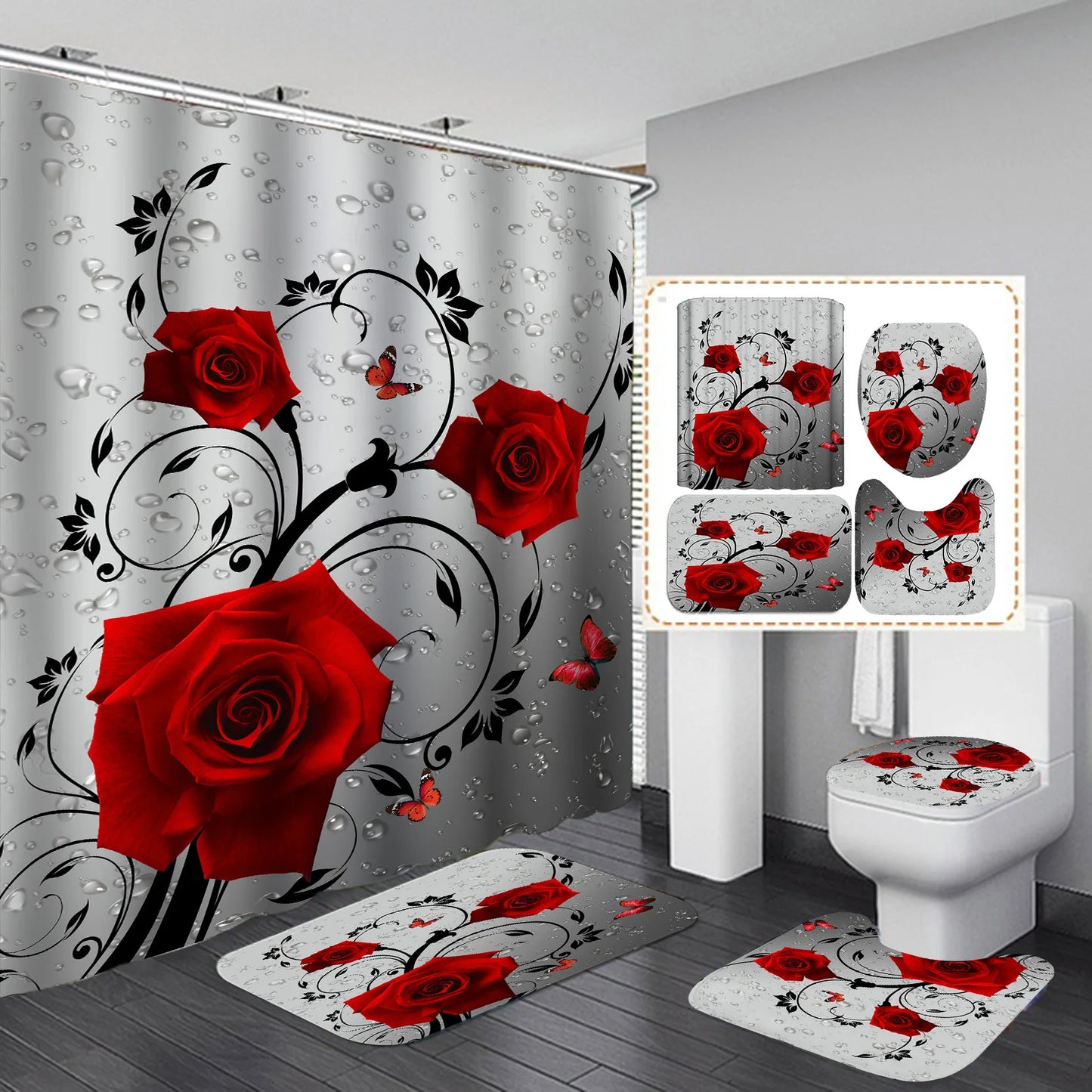 contemporary shower curtain