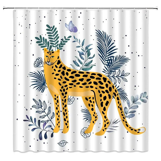 Cheetah shower curtain