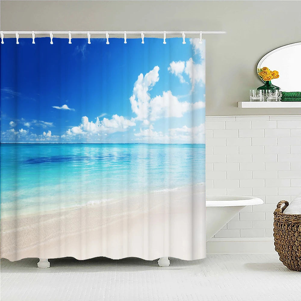 beach shower curtain