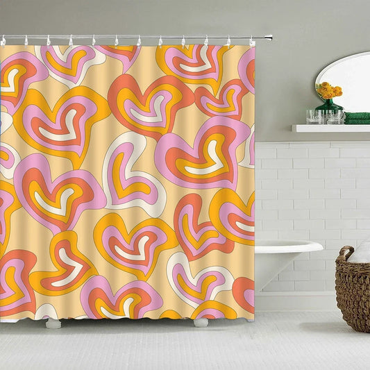 art deco shower curtain