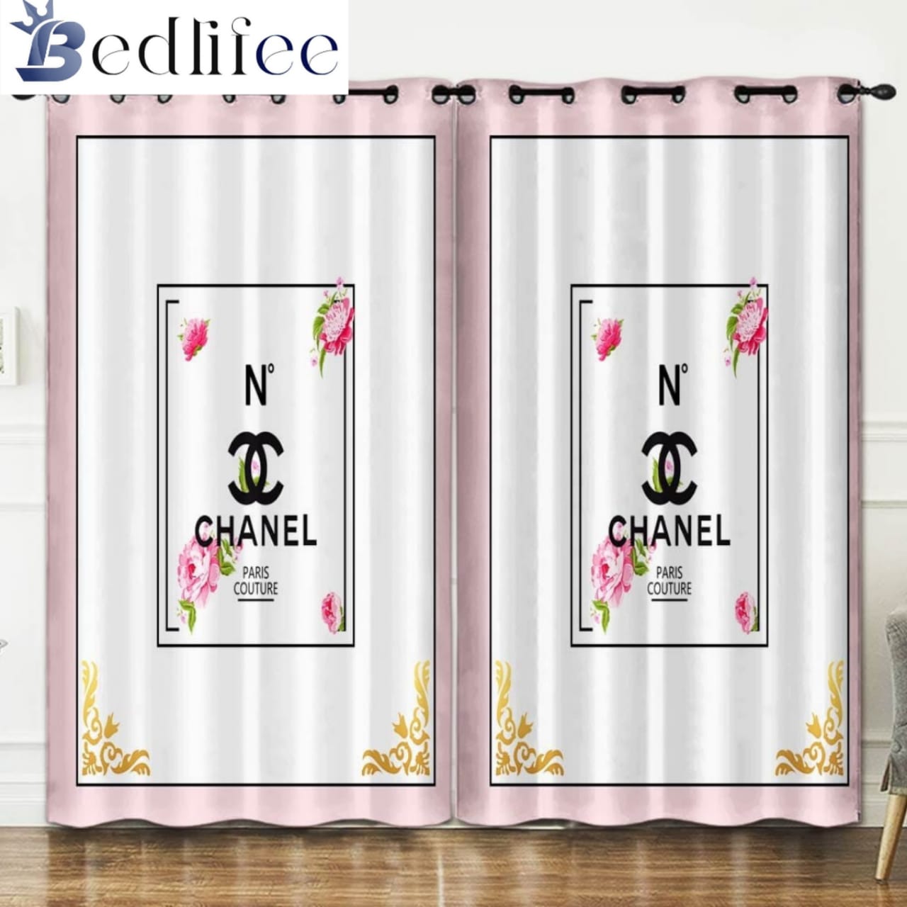 Chanel windows curtains