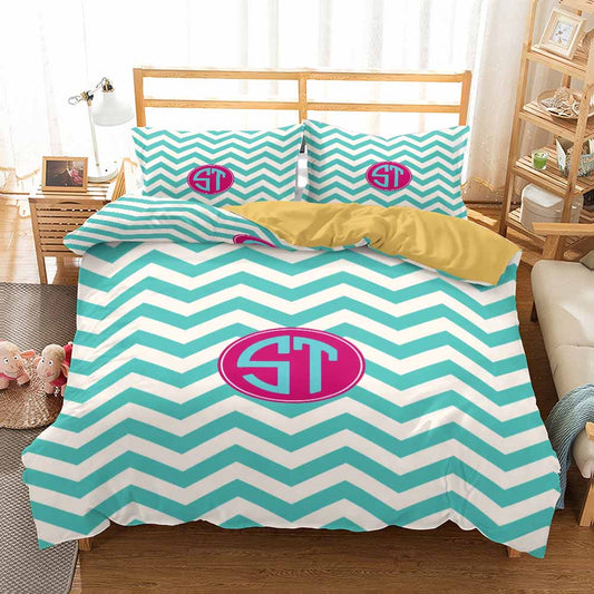 monogram comforter