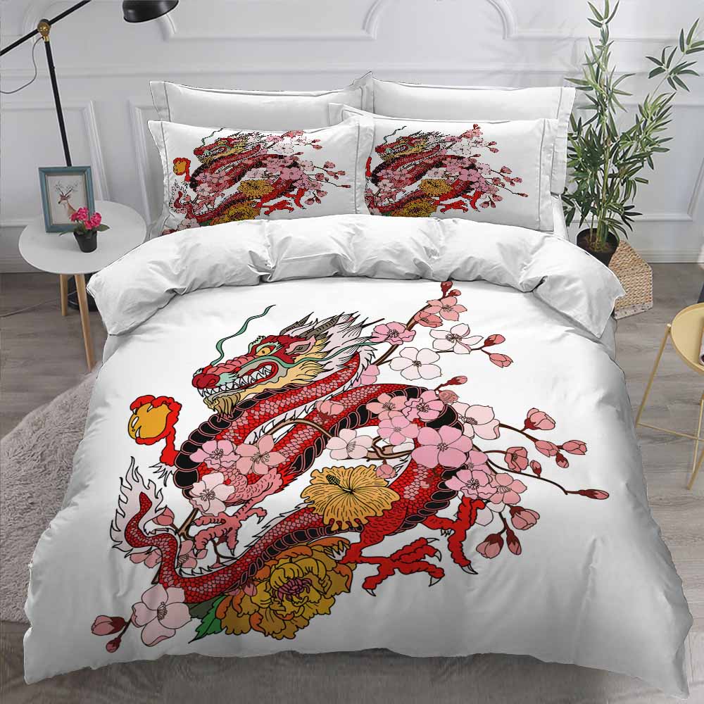 chinese dragon bed