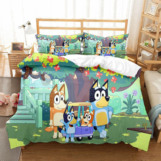 bluey toddler bed set