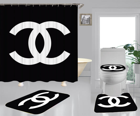 chanel shower curtain