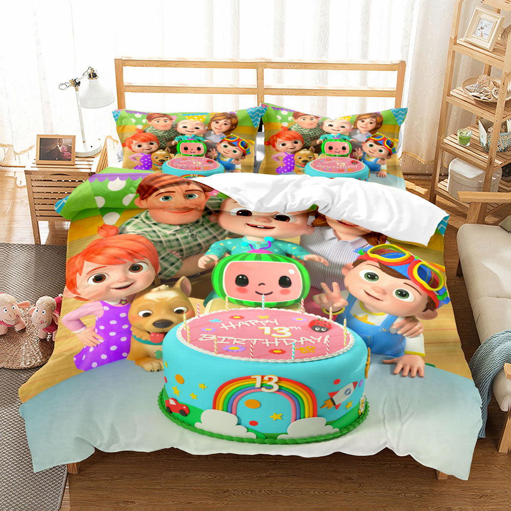 cocomelon bed set