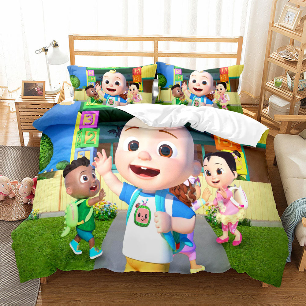 cocomelon bed set