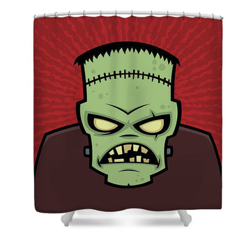 Halloween shower curtain