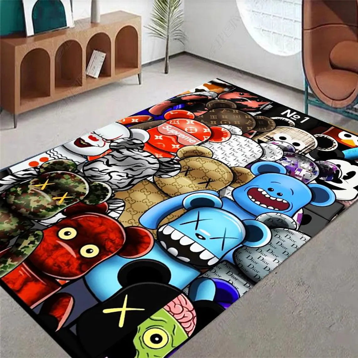 kaws rug