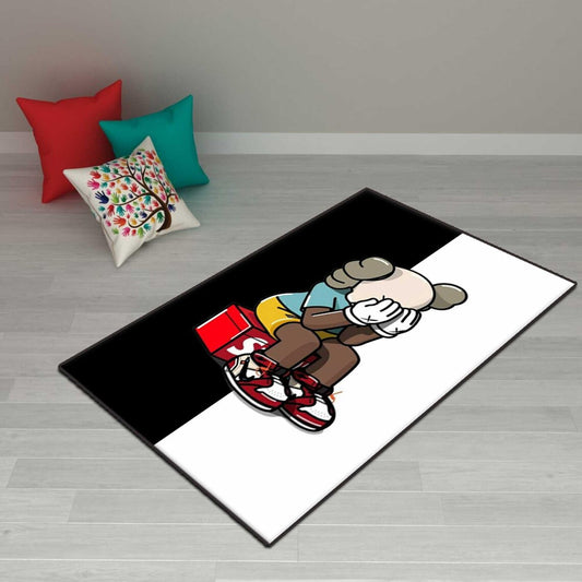 kaws area rug