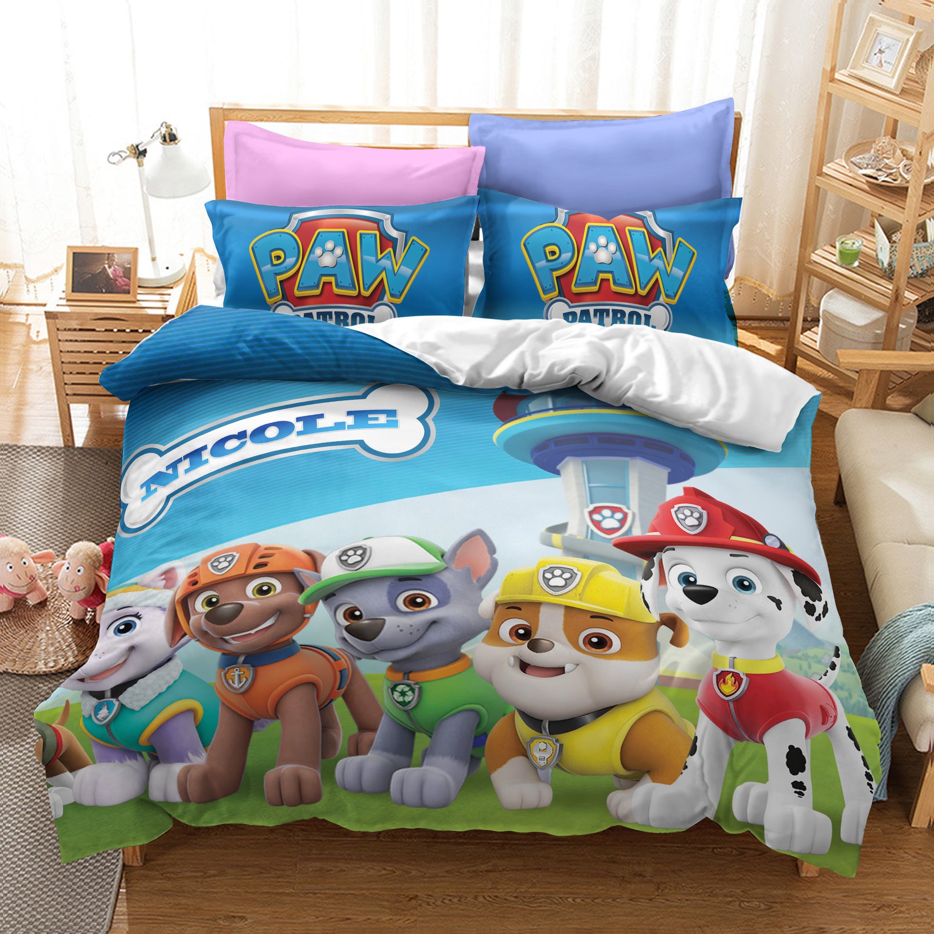 paw patrol bed set