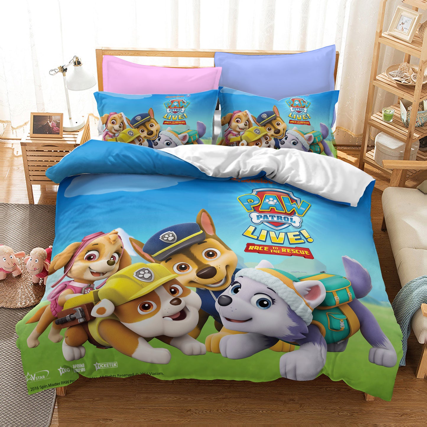 paw patrol bed set