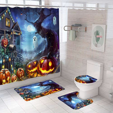 Halloween shower curtain