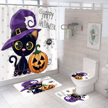 Halloween shower curtain