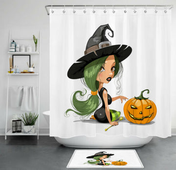 Halloween shower curtain