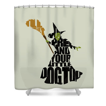 Halloween shower curtain