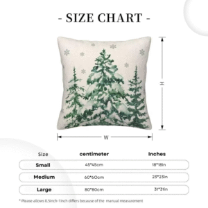 bedlifee pillow size chart