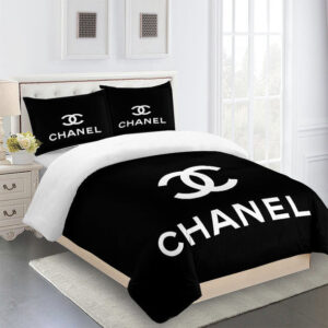 Chanel bed set luxury black and white designer comforter set