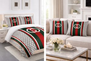 Gucci bed set luxury style Italy designer comforter set