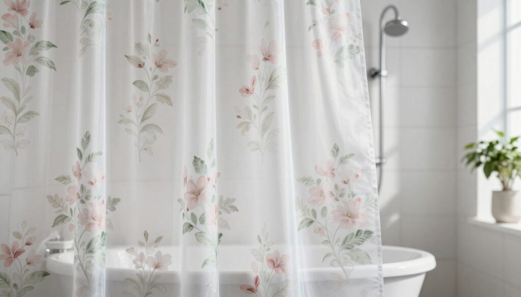 clear shower curtain design